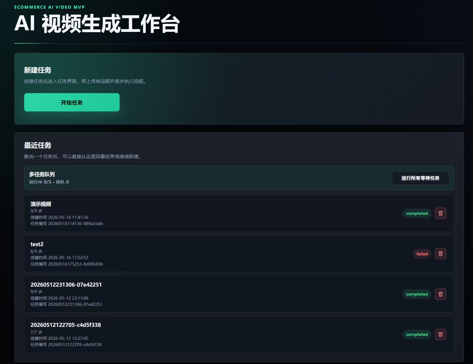 跨境电商素材生成平台效果图 1